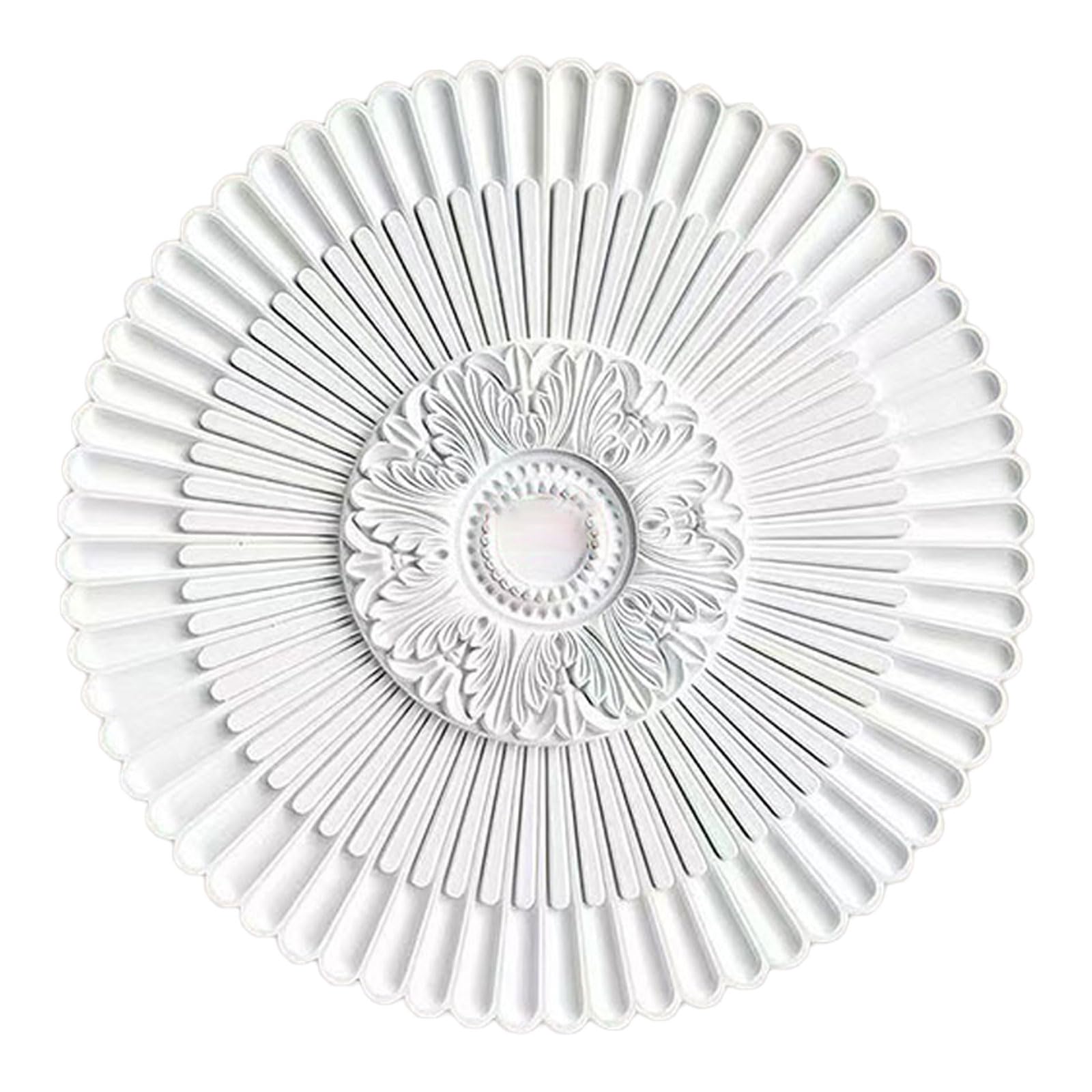 Foelanne White B Ceiling Medallion White 24.8-60Cm(,40Cm)
