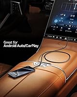 Vista 5 de CONMDEX Cable USB C Android Auto [3 pies + 6 pies + 10 pies] 10 Gbps USB 3.1 Gen 2 USB A a USB C Cable trenzado de transferencia de datos, cable