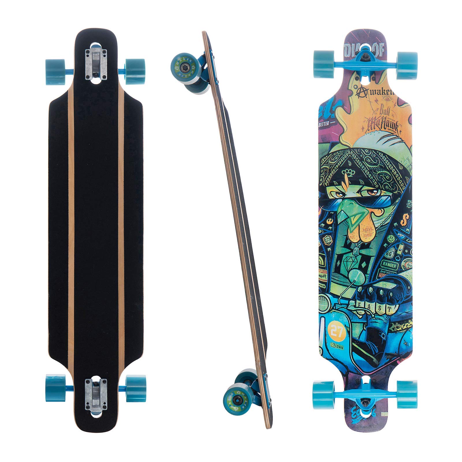 Amazon.com : Awaken 40-inch Cruiser Complete Skateboard