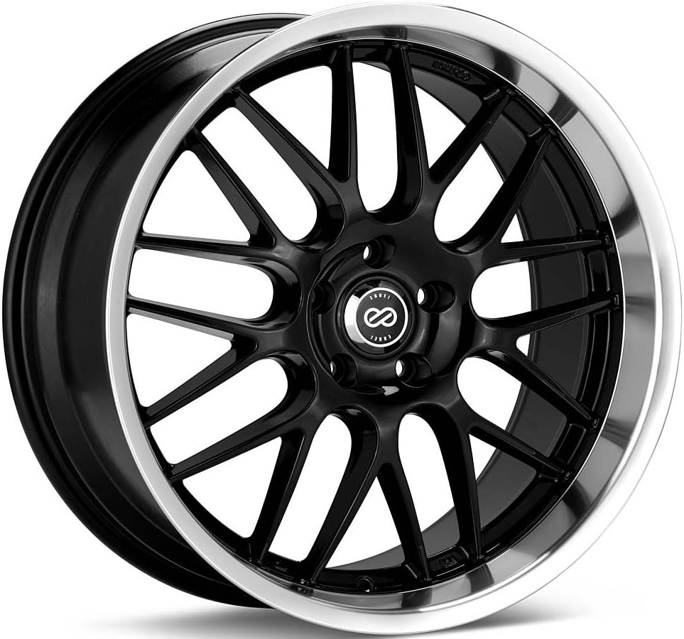 Enkei 469-880-6540BK LUSSO Performance Wheel 18x8 +40 5x114.3 Black Paint