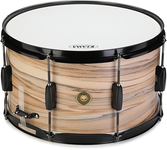 Tama Woodworks Snare Drum - 8 x 14-inch - Natural Zebrawood Wrap