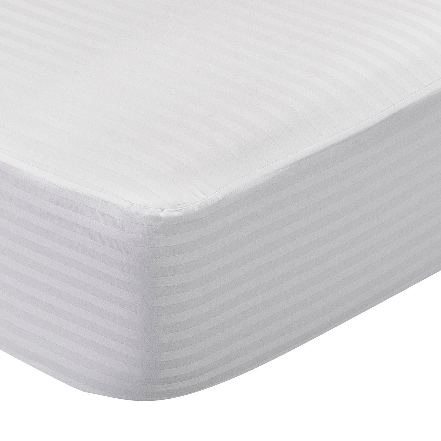 Pikolin Home – Ticking Mattress Protector, 100% Cotton, white, Lit 150 - 150 x 200 cm