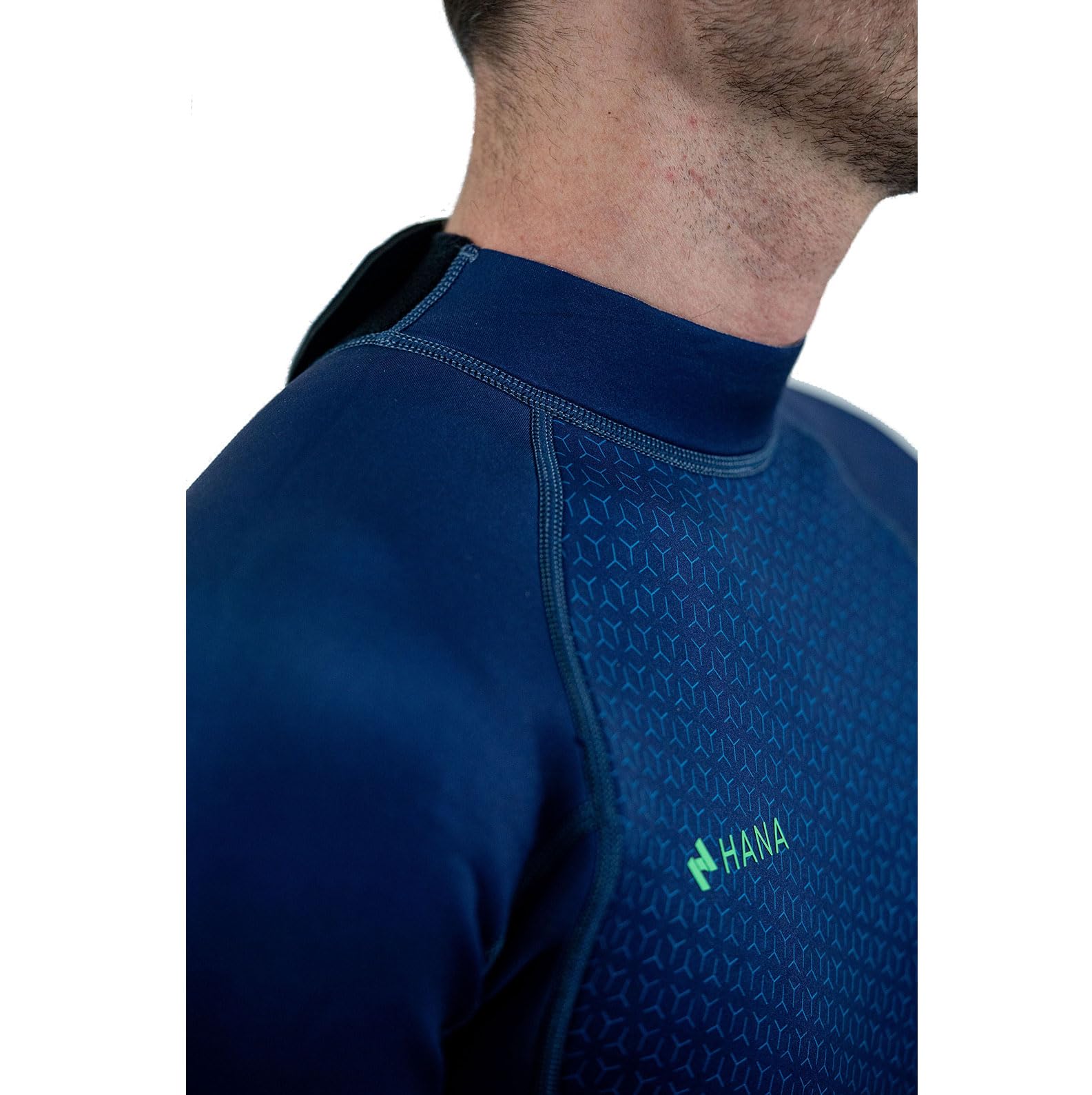 HANA Waimea - Mono de neopreno corto de 3/2 mm para hombre - Neopreno SCR Full Stretch Limestone - Ideal Surf, Paddle, Wakeboard, Kayak - Confort, Flexibilidad y Protección Térmica