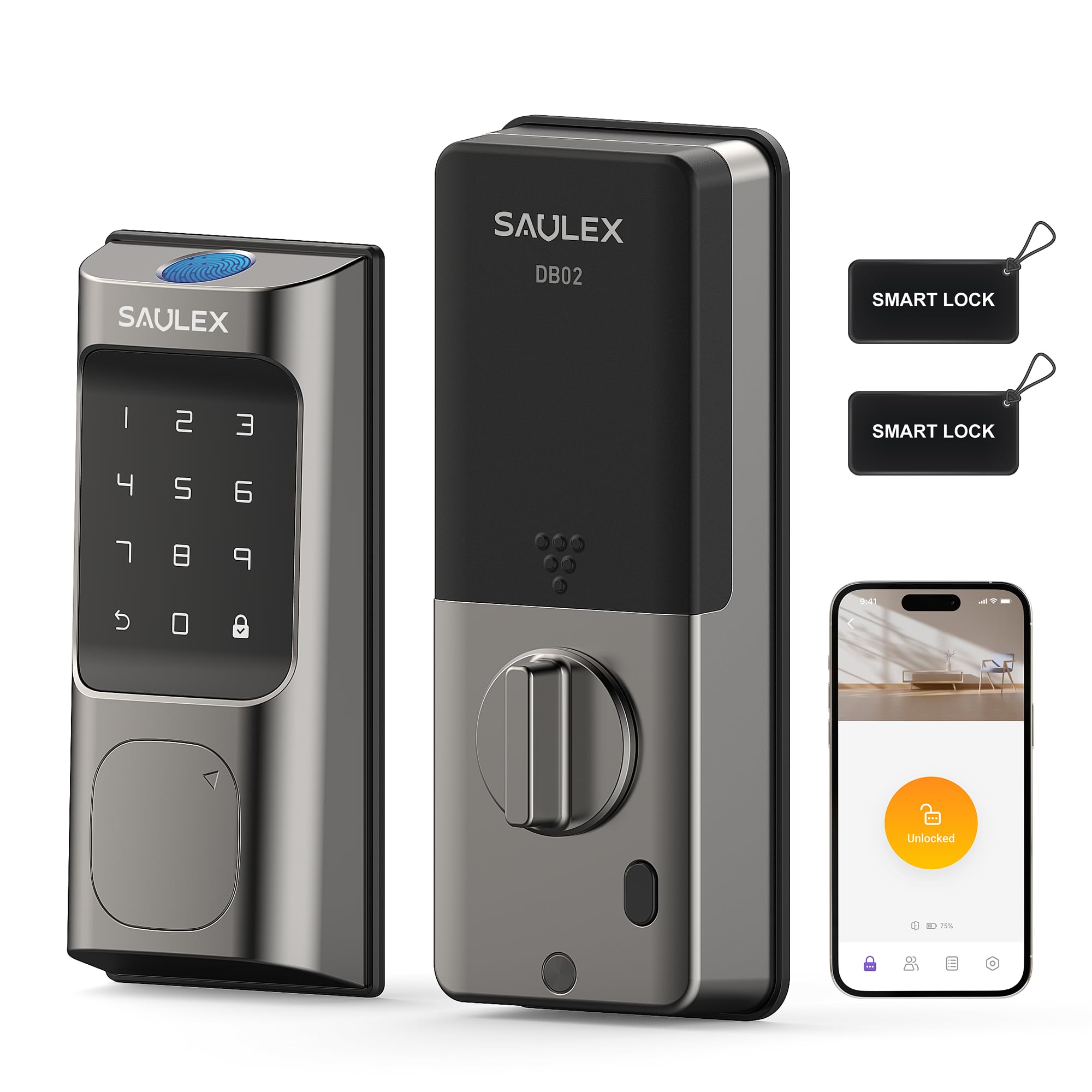 Intelig Saulex DB02 Cerradura Intelig... - B0DSJ8JBRH | Encarguelo.com