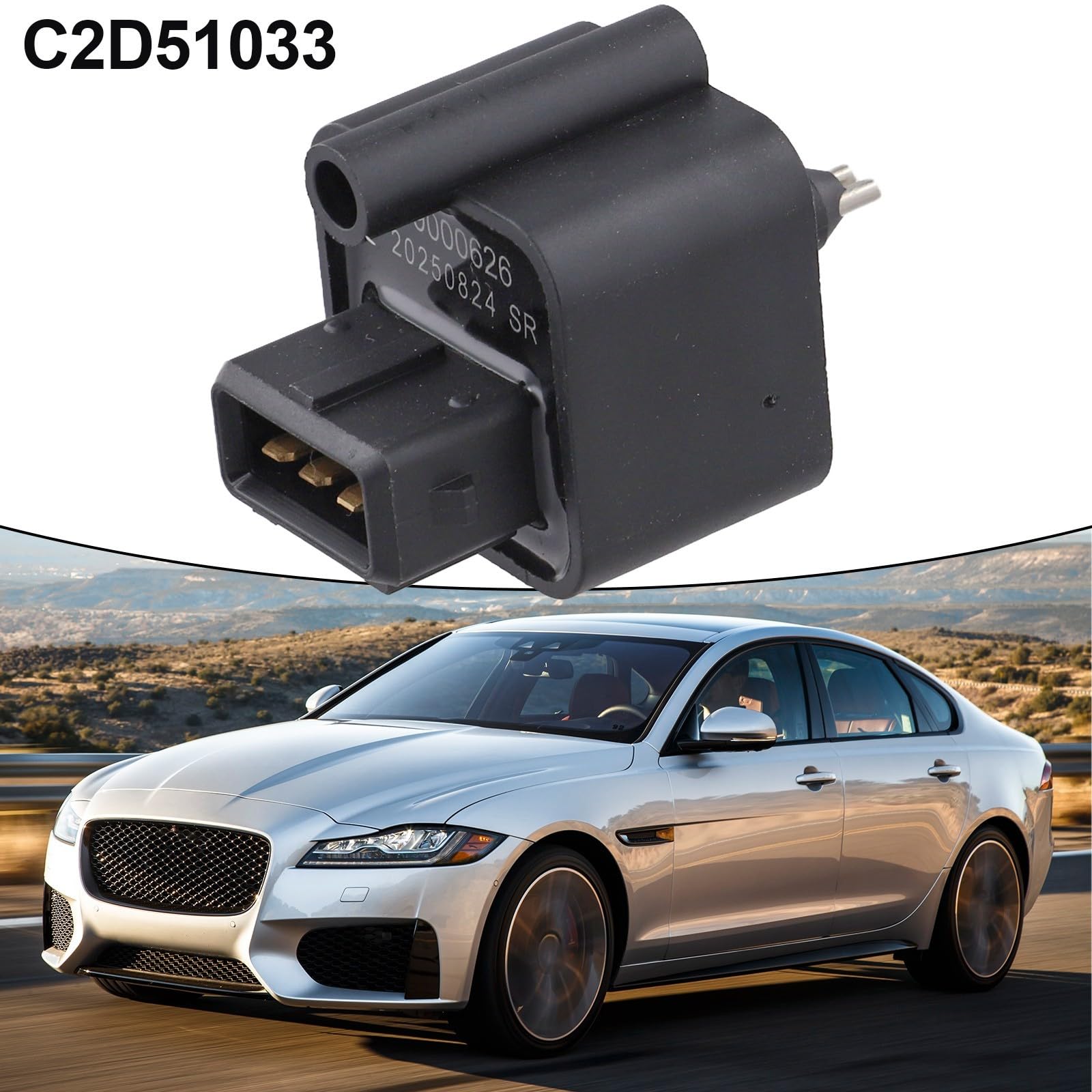 Capteur d'eau dans le carburant C2D51033 pour Jaguar XF X250 et XJ X351 3.0 V6 2008 à 2016 Plastique ABS Remplacement direct Accessoire de rechange équivalent OEM Installation facile Sin