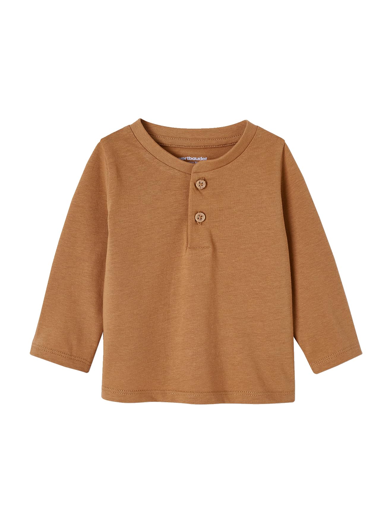 Vertbaudet 3er-Pack Baby Shirts Basic aus Bio-Baumwolle pekannuss 62