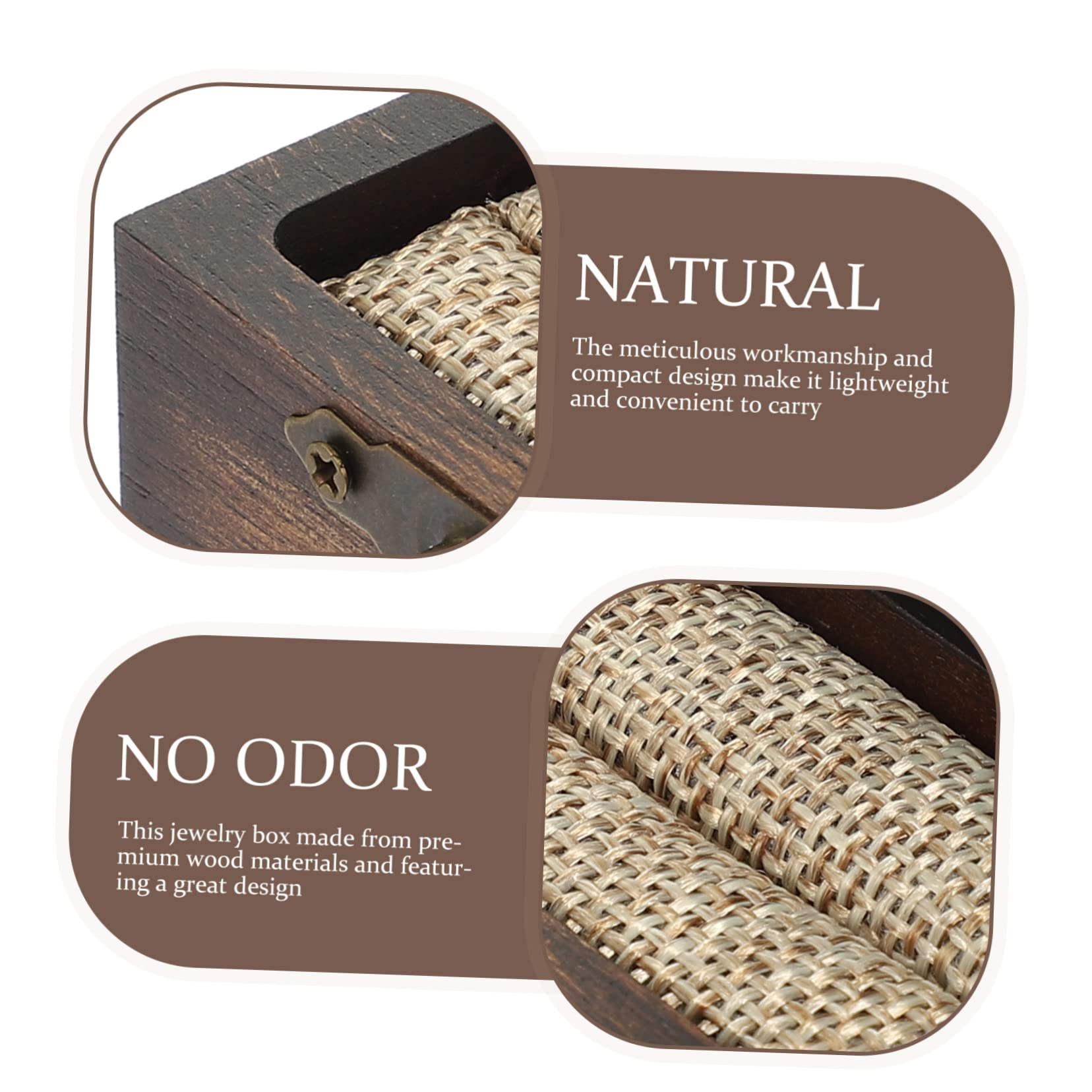 5 Pezzi Scatola Portagioie Legno Retro con Chiusura Organizer per e Scatola per Regali Fidanzamento e Anniversari Design e Pratico per Conservazione