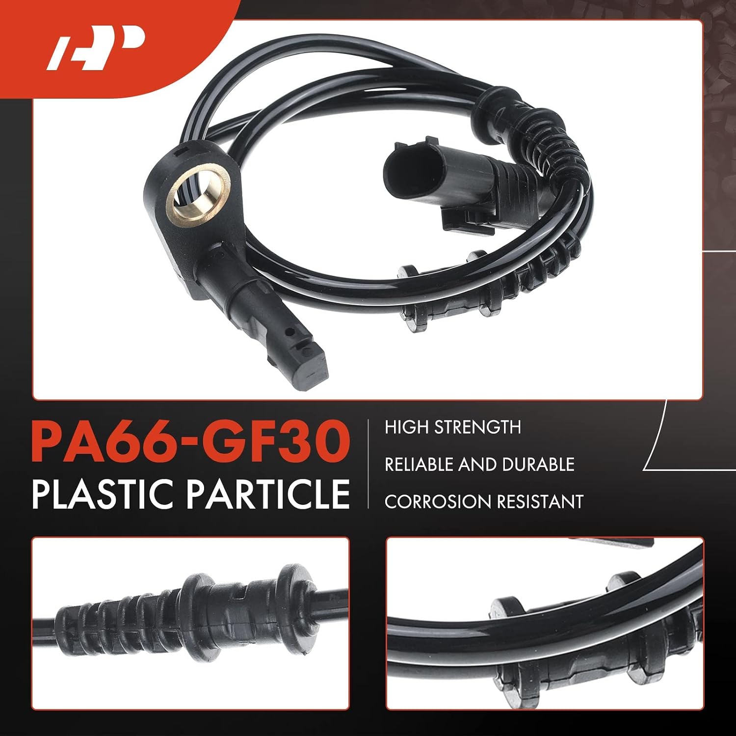 A-Premium ABS Wheel Speed Sensor Compatible with Mercedes-Benz Models - CLS350, CLS500, CLS55/CLS63 AMG, CLS550, E280, E300, E320, E350/00/550, E55/E63 AMG, SL63 AMG - Front Driver and Passenger Side