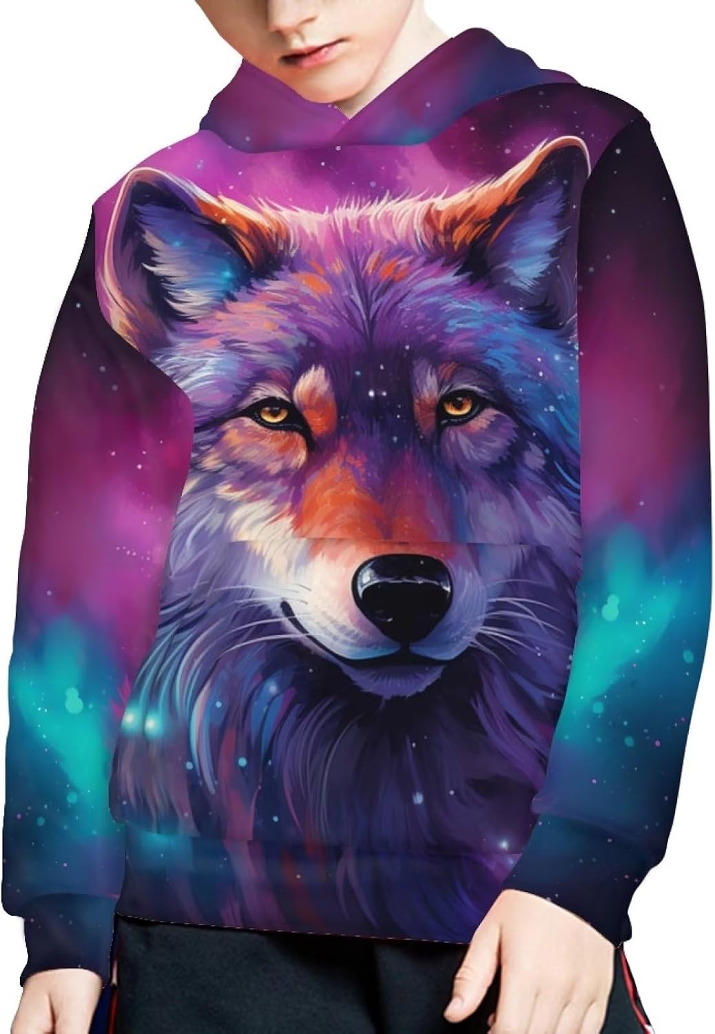 Xhuibop Kids Sweatshirts and Hooded with Pocket Girls Pullover Top Boys Sportwear Hoodies