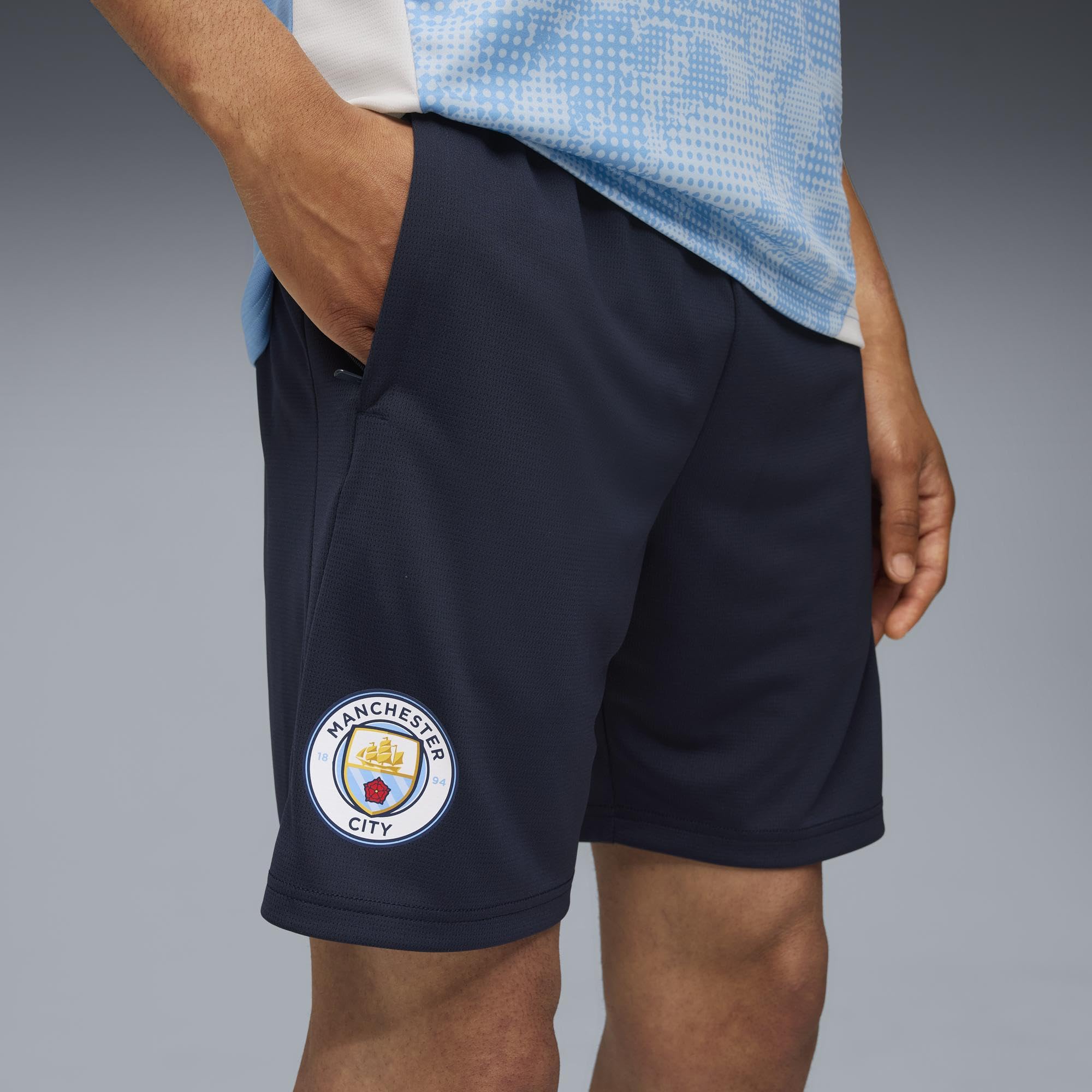 Puma Manchester City FC Pantalones Cortos de Entrenamiento con Bolsillo para Hombres 25/26