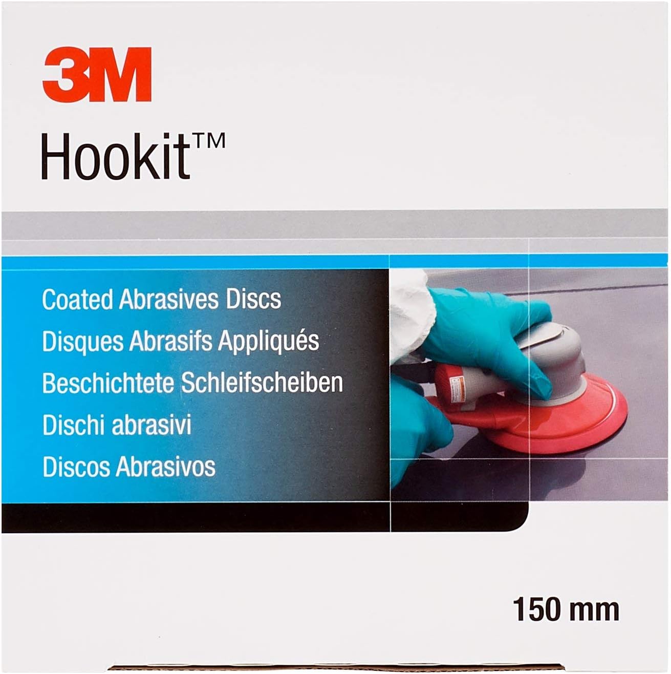 3M 01218 Hookit Red 6" P400 Grit Abrasive Disc (Pack of 6)