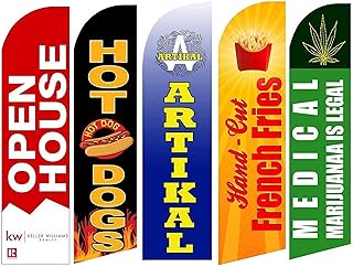 Advertising Flags | Full Color Custom Tall Swooper Advertising Flag | Feather Banner +Pole & Spike (11)