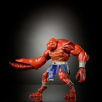 Masters of the Universe Origins Action Figure Deluxe Clawful 200X Cartoon Collection, 5.5-inch 1980s TV Warrior Grip of Evli, Detailed Design