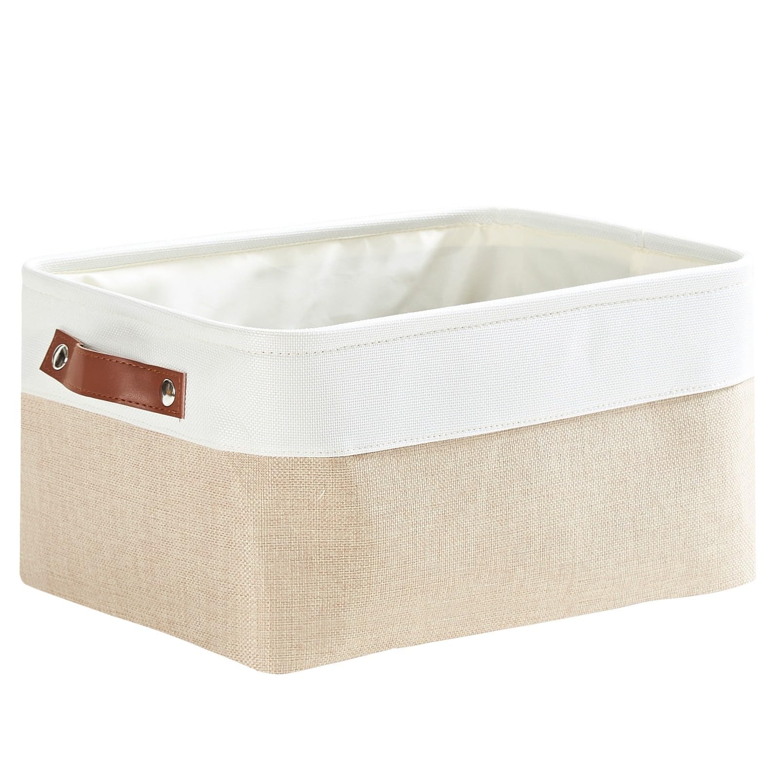 SOCOHOME Stoff-Aufbewahrungskörbe Set – 36x26x18 Cm, Faltbar, Grau/weiß, Für Spielzeug & Kleidung