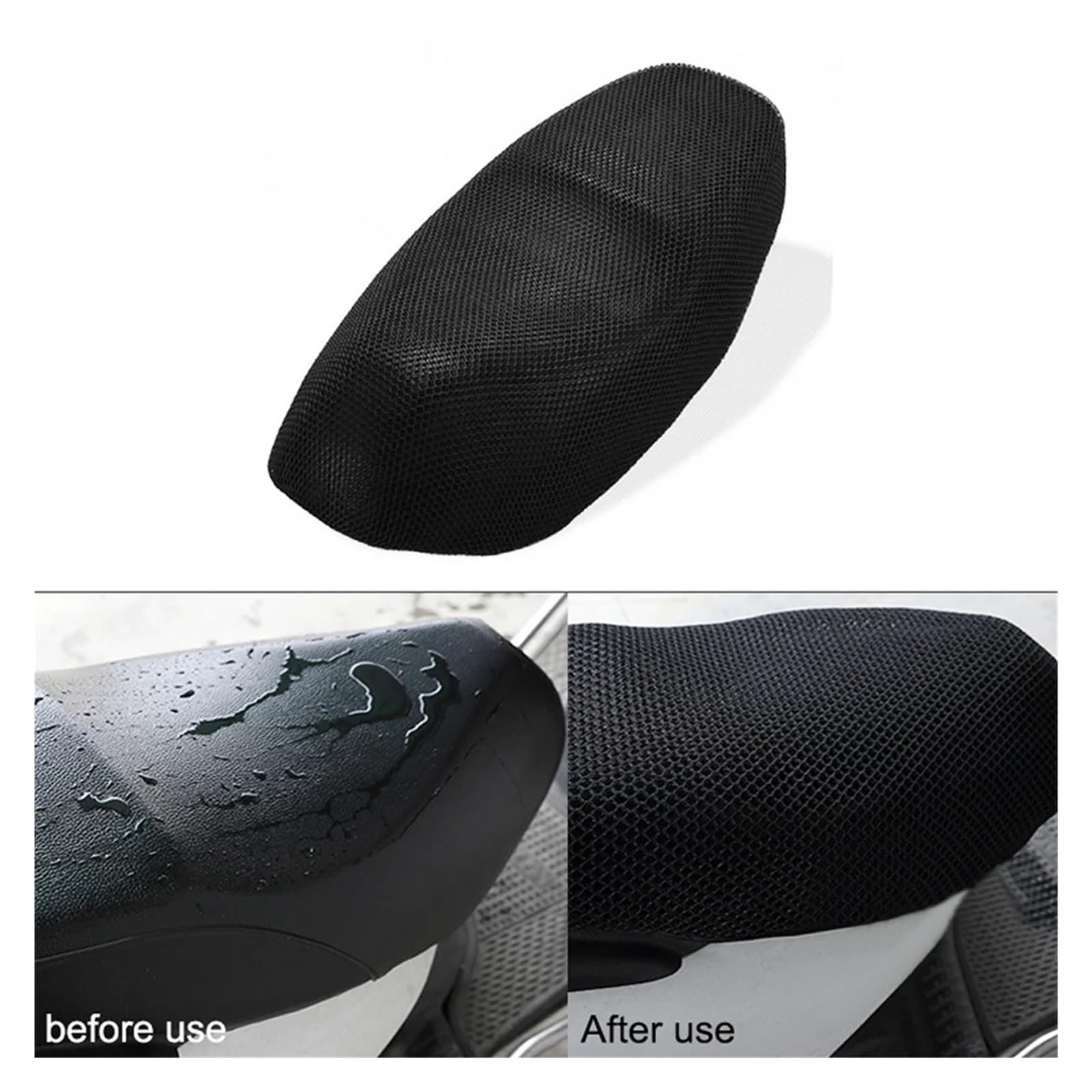 Coprisella Coprisedile Coprisedili Per Scooter Moto Cuscino | Coprisedile In Tessuto A Rete 3D Cuscino Coprisedile Per Scooter Motocicletta Impermeabile Traspirante