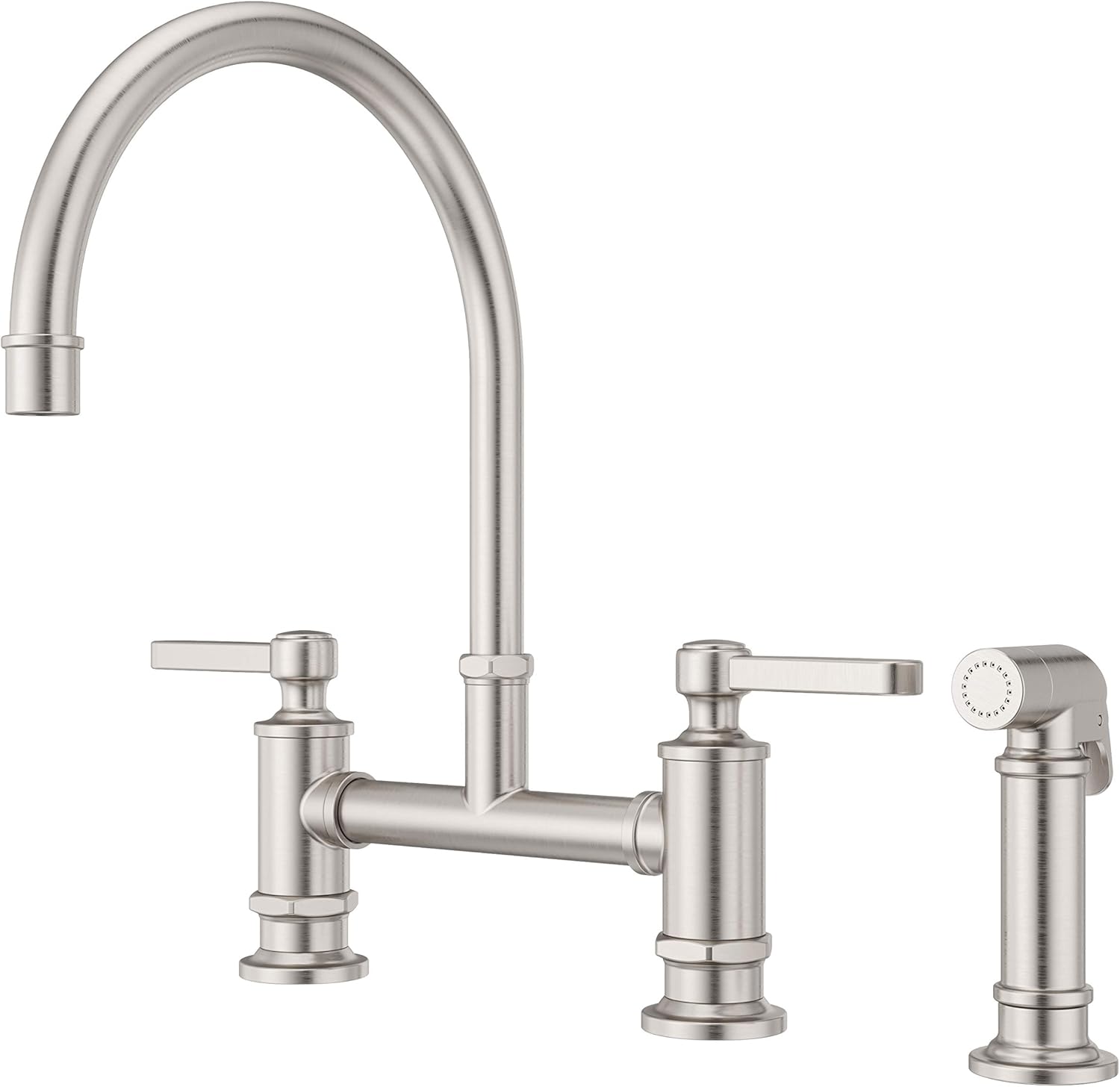 🛒 Crаzу Dеаlѕ Pfister LG31-TDS Port Haven Kitchen Bridge Faucet with Side Sprayer, Stainless Steel
