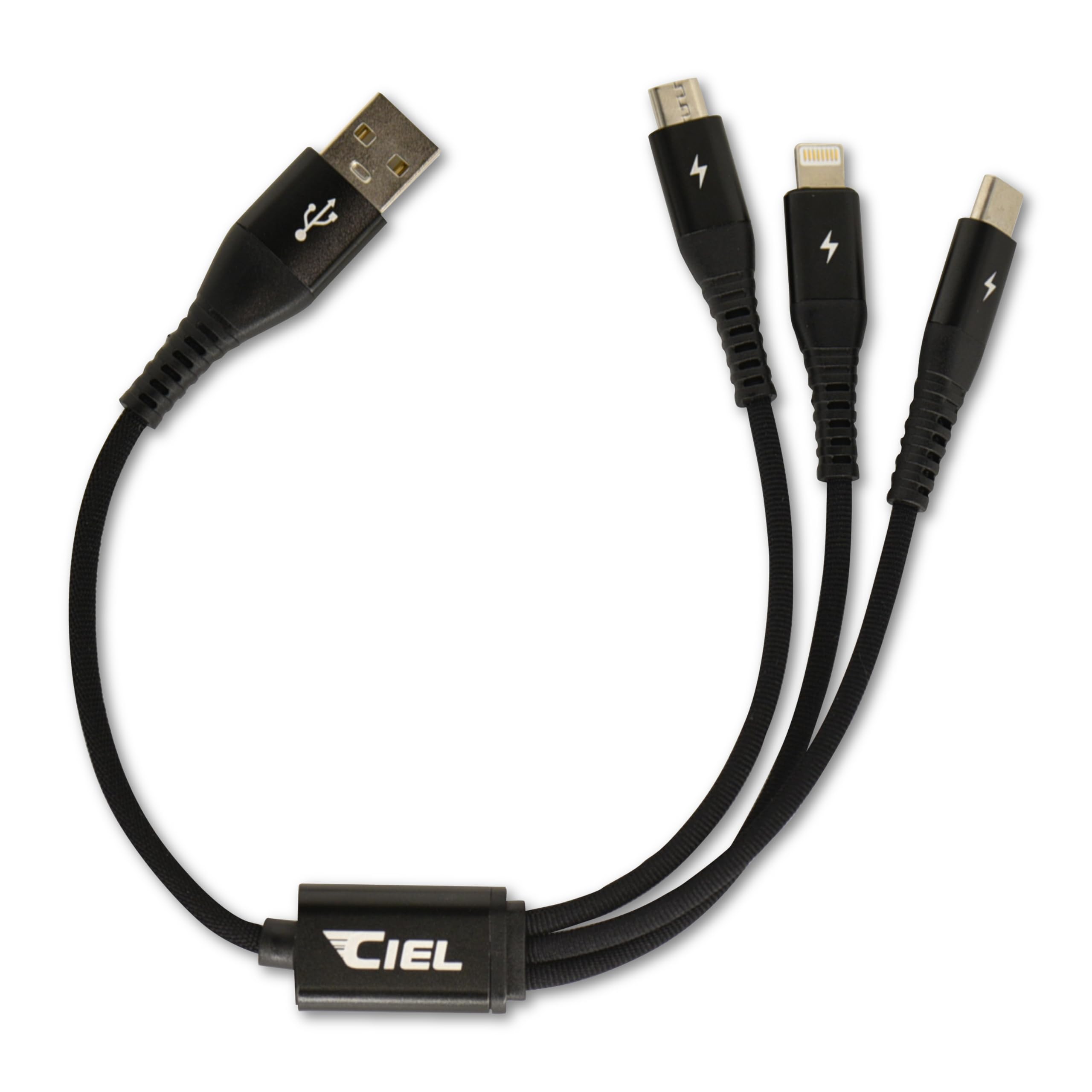 Amazon | CIEL(シエル) 3in1 マルチ充電ケーブル 3A 30cm CL-CB30