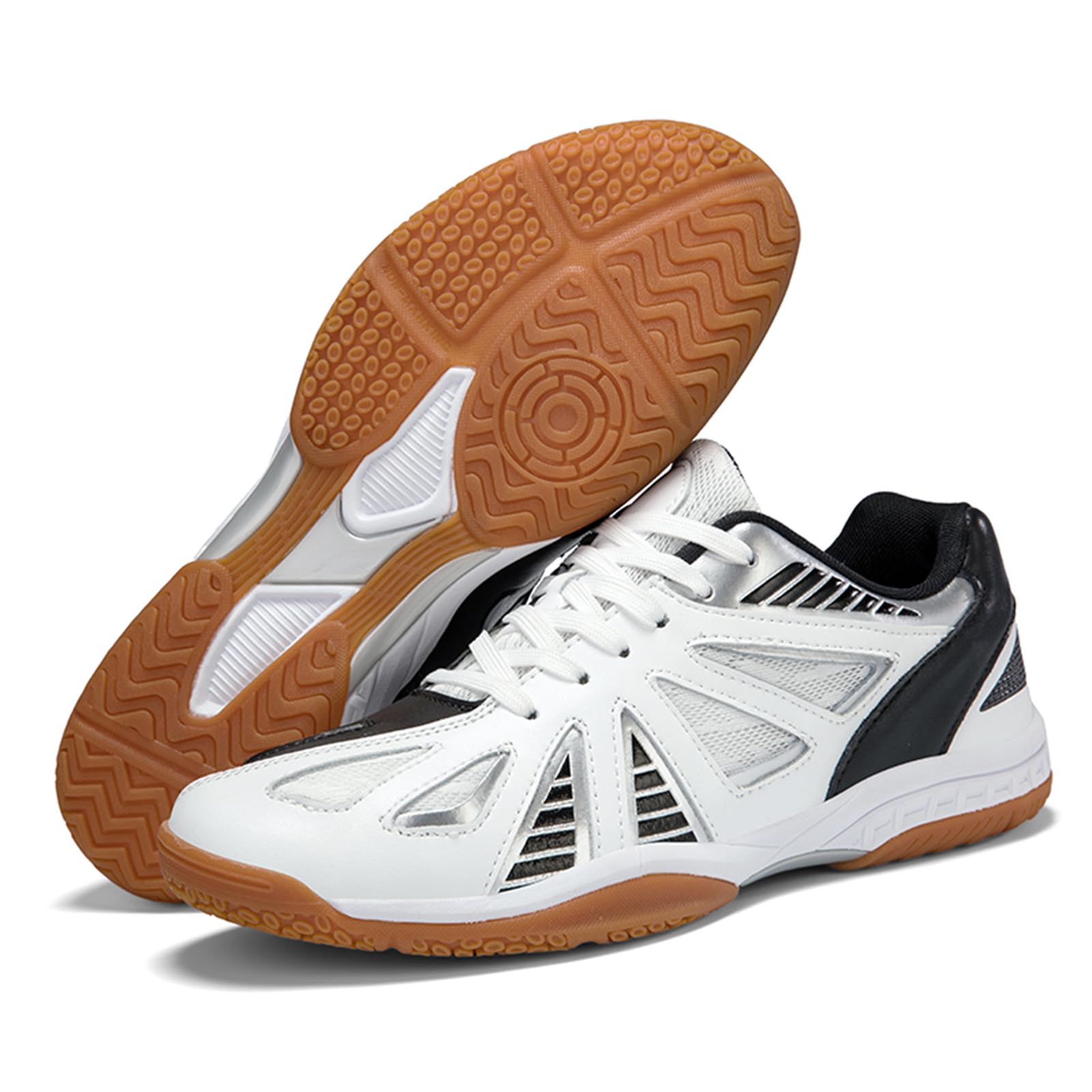JiuQing Buty do badmintona Męskie Damskie Lekkie Buty do siatkówki Pickleball Antypoślizgowe Trampki do tenisa stołowego Squash
