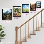 HOMERHYME 8x10 Cadre d'image, ensemble de 2 Cadre photo noir pour écran de table ou mural, convient aux images 5x7 avec Mat ou 8x10 Sans tapis, cadre d'affiche collage avec HD Plexiglass pour Galerie Accueil Décor