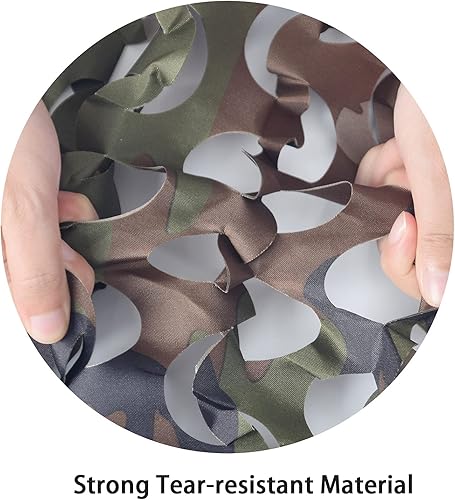 Vista 33 de GRVCN Red de camuflaje de camuflaje, rollo a granel, redes de malla para cazar, disparar a ciegas, decoraciones de fiesta temática militar