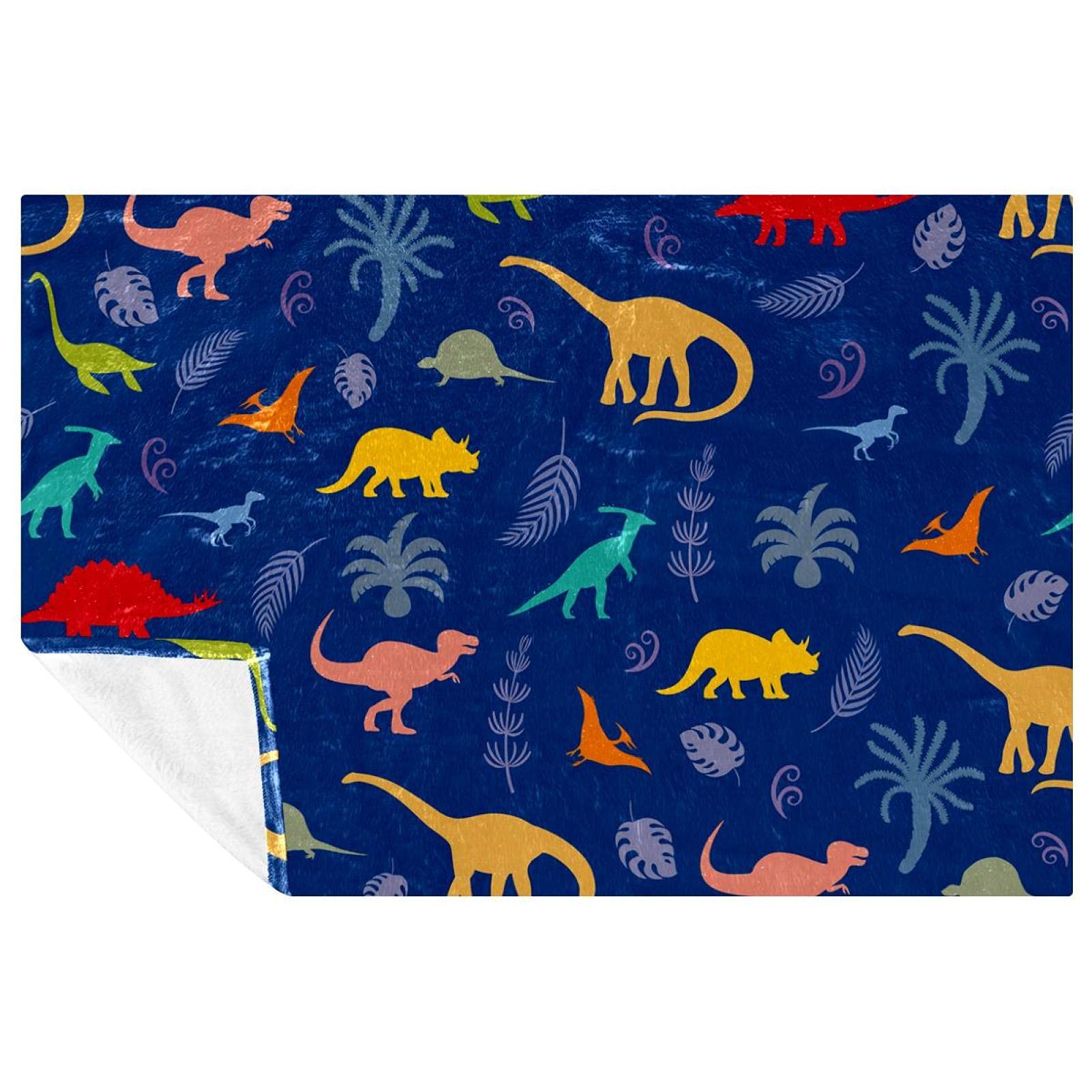Couverture douce dinosaures pour pique-nique et camping