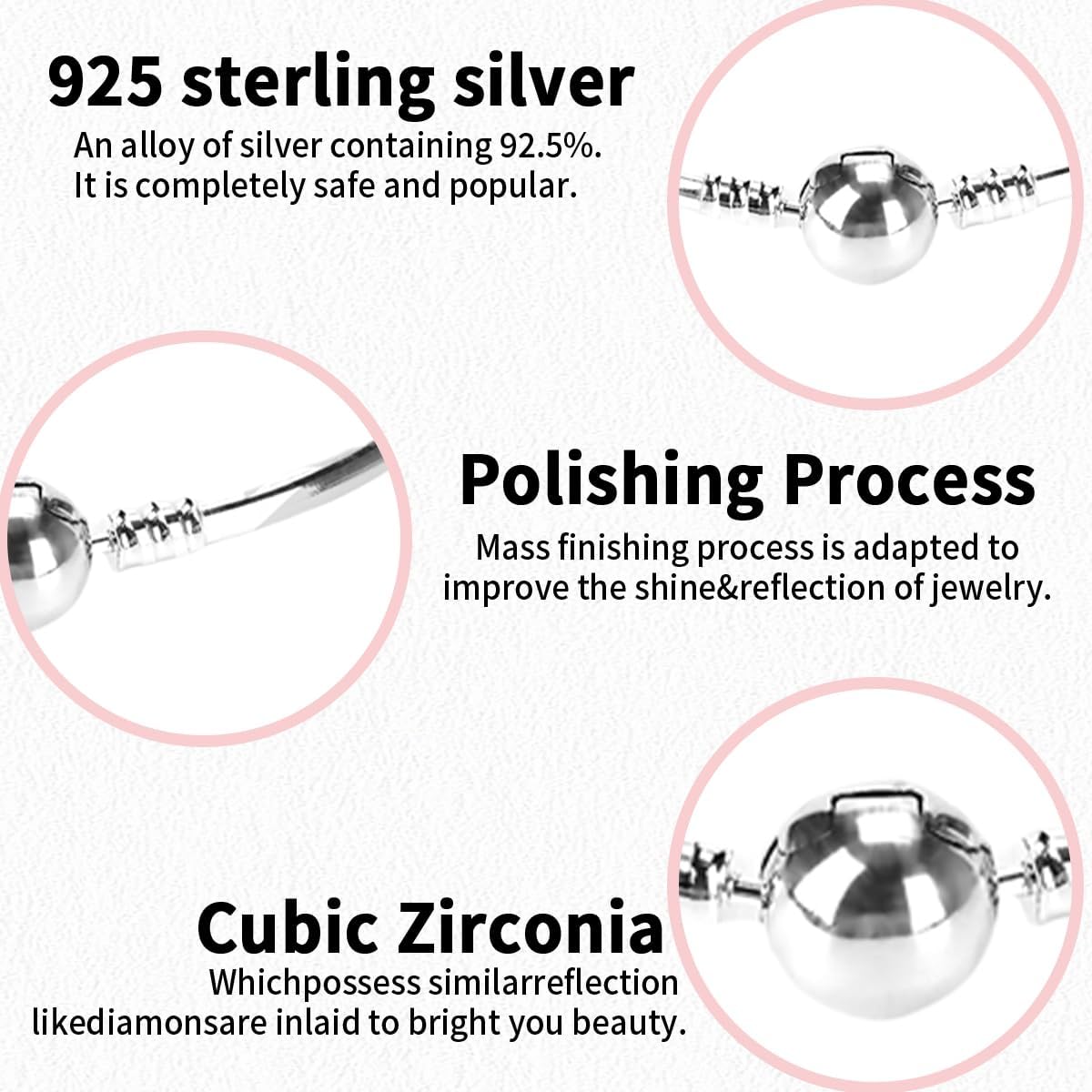 Charm Snake Pattern Bracelet S925 Sterling Silver 18k Gold Plated, Rose Gold Snake Pattern Pandora Bracelet, Gift for Women - Image 2