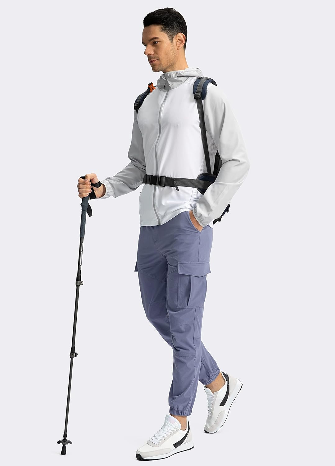 Pinkbomb Men's Hiking Cargo Pants with 7 Pockets Slim Fit Stretch Joggers Golf Cargo Work Pants for Men - Image 5