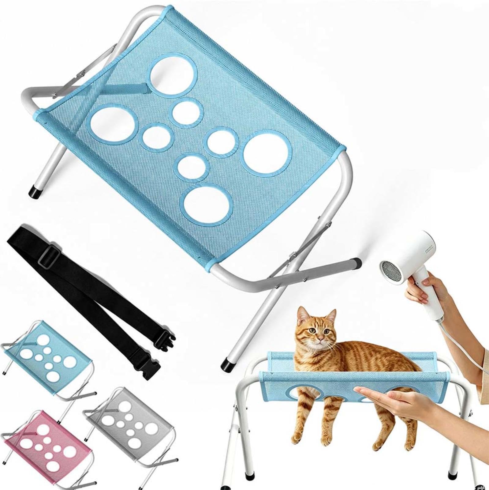 Hundebadewanne Schnelltrocknender Stoff Katzenpflege HäNgematte Acht öFfnungen Hundebadewanne Geeignet für Hunde und Katzen,pink