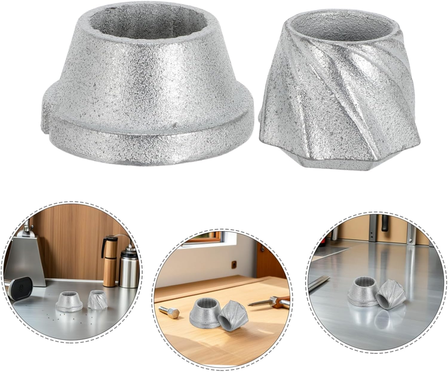 PRETYZOOM Meat Grinder Grinding Head 10# Steel Replacement Accessory 15mm Inner Diameter Food Processor Part for Commercial and Home Meat Processing