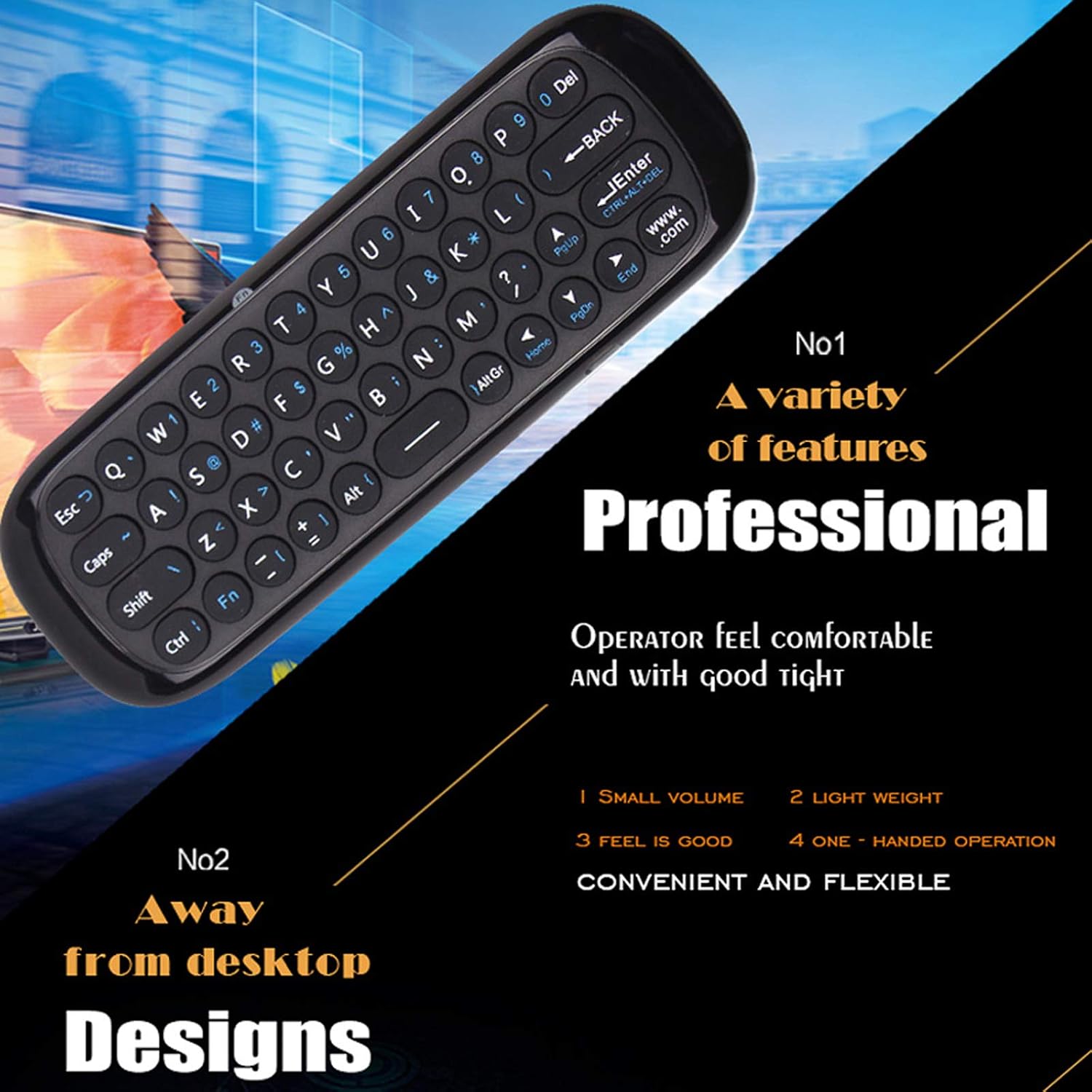 W1 2.4G Air Mouse Wireless Keyboard Remote Control Infrared Remote Learning 6-Axis Motion Sense w/USB Receiver for Smart TV Android TV BOX Laptop PC