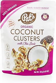 Pats Organic Coconut Clusters with Chia Seeds
