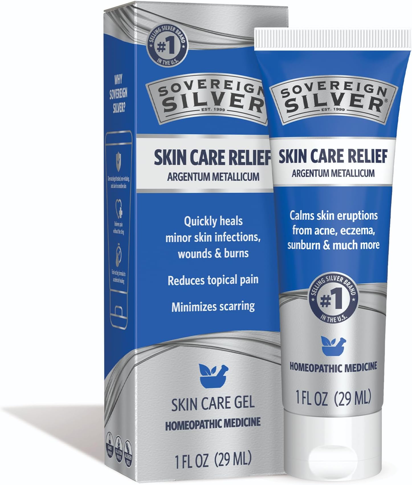 Natural Healing Gel - Skin Care for Healing, Redness Reduction, Minimizing Acne Scars & Easing Inflammation - 1oz