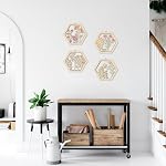 IARTTOP 4 PCS Boho Flower Wall Art Aquarelle Wildflower Mur suspendu en bois Décor pour salon 8"*10" Inches Rose Beige mur esthétique en bois suspendu Floral botanique Art pour chambre à coucher