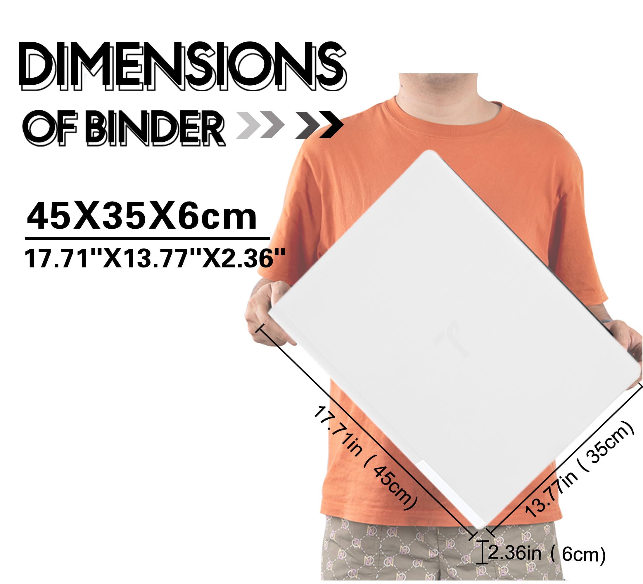 Premium-Sammelkartenbinder, 16 Fächer, hält bis zu 1600 Karten mit ringlosen 50 doppelseitigen Hüllen, Etiketten-Design mit Stift, seitliche Ladekartensammlung, Albumordner mit Reißverschluss für TCG