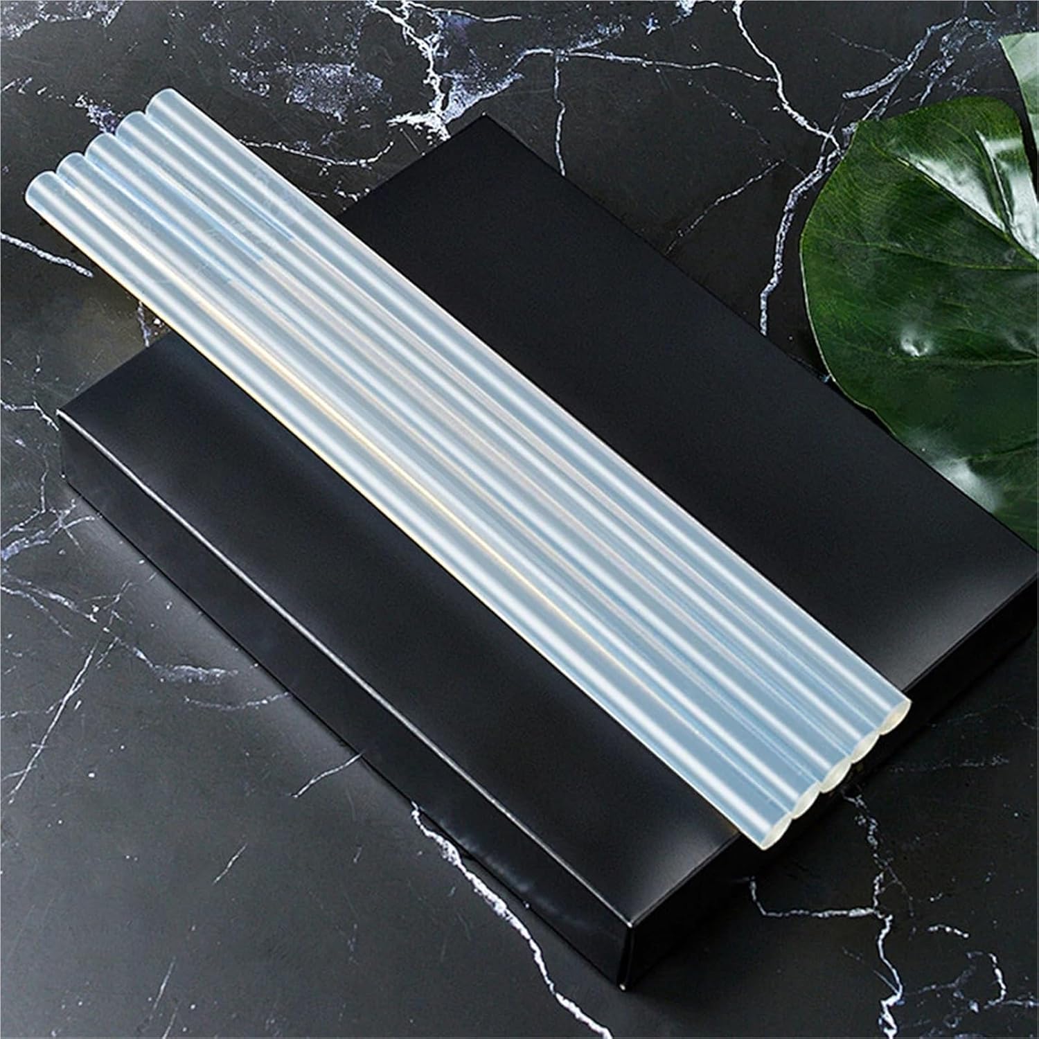 Hot Melt Glue Sticks 100Pcs Rod High Temperature Resistant 7mm Hot Glue Gun Sticks Adhesive Transparent Set for