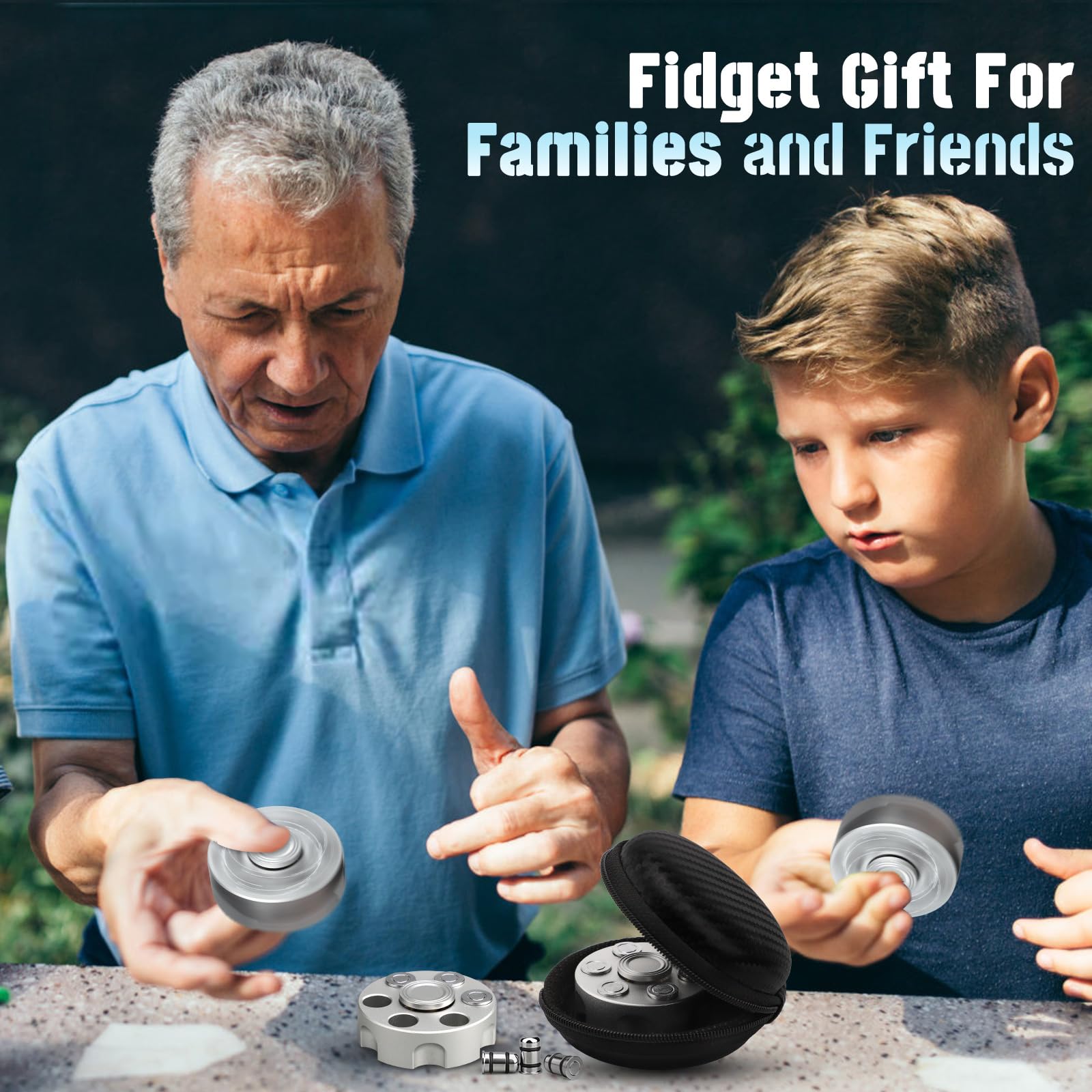 Juguetes giratorios de aleación genial de metal para niños y adultos, cadena de bloque de cubo para la ansiedad, pequeño dispositivo sensorial, juguete de mano para dedos, regalo para hombres, juguete 7
