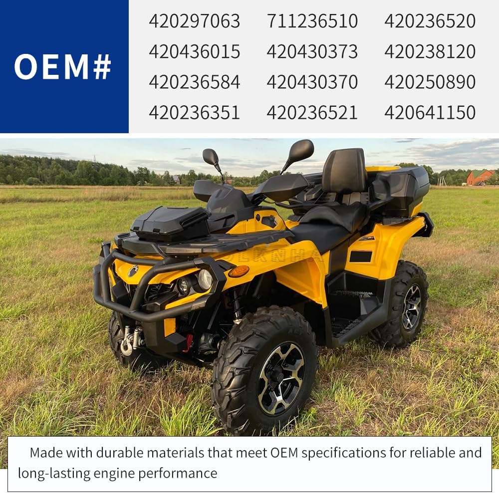 Cam Timing Chain & Guide Tensioner Kit Compatible with Can-Am Renegade Outlander 500 570 650 800 Commander 800 Defender HD8 OEM# 420436015 420436014 420236584