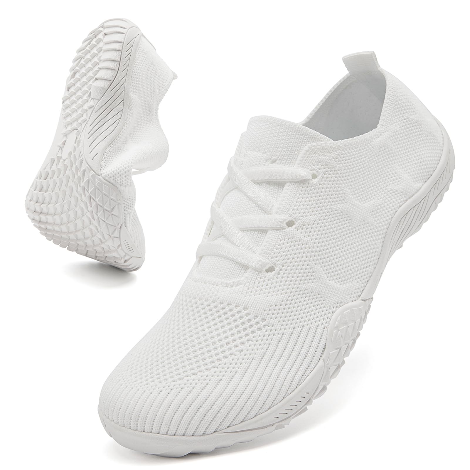 MGNLRTI Barfußschuhe Damen Barfuss Schuhe Turnschuhe Sportschuhe Sneaker Sommerschuhe Leichte Hallenschuhe Fitnessschuhe Weich Barfussschuhe Stoffschuhe Traillaufschuhe