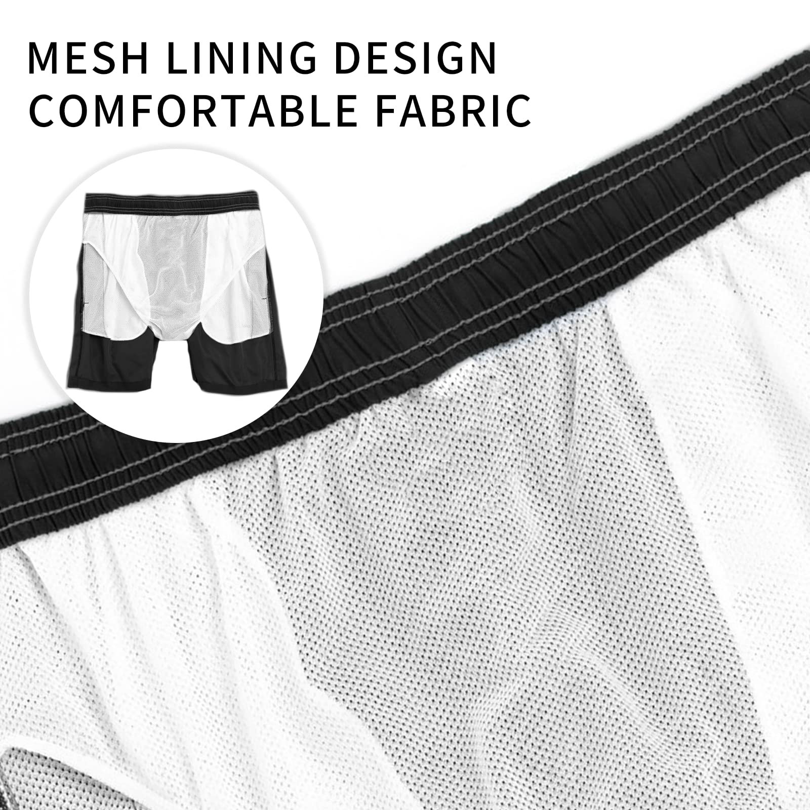 EDOTON Costumi da Bagno Uomo, Leggeri ad Asciugatura Rapida Costume Piscina Uomo Lungo Impermeabili Costume Uomo Mare con Cintura Regolabile e Tasche/Nuoto/Surf/Casual