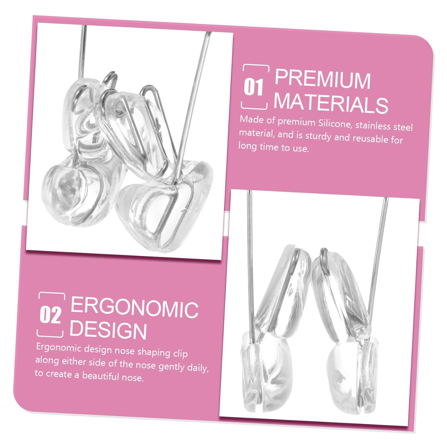 Vaguelly Nose Clip and Lifter u Shape Nose Shaper Nose Bridge Corrector for Wide Nose Nose Shrinker