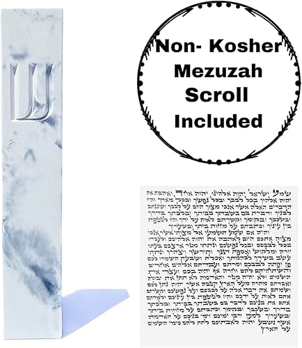 Miniatura 17 de A&S - Funda moderna de mezuzah de piedra, cubierta de mezuza para protección de desplazamiento, fácil de despegar y pegar, regalo de vivienda