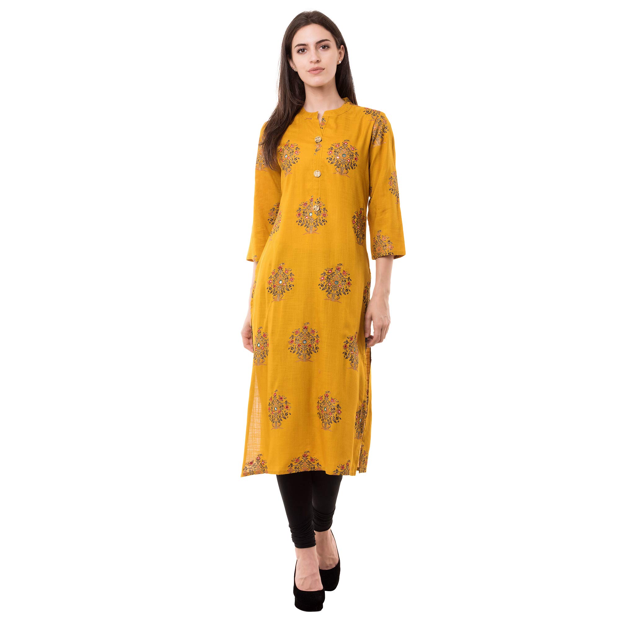 SANU FASHIONWomen's Viscose Straight Kurta