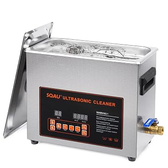 Ultrasonic Cleaner Machine 6L with Heater and Timer, Lab Proffessional Ultra Sonic Cleaner Machine for Jewelry Glasses Cleaner 304 Stainless Steel Ultra Sonicare Cleaner