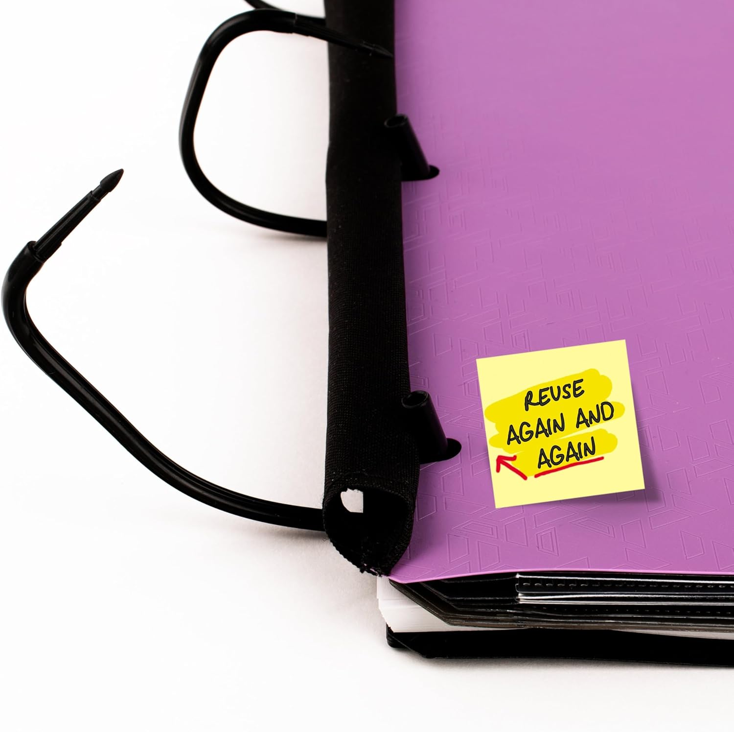 Five Star Flex Refillable Notebook + Study App, College Ruled Paper and 1 Inch TechLock Ring Binder with Pockets, Tabs and Dividers, 200 Sheet Capacity, Amethyst Purple (29328AB6) - Image 5