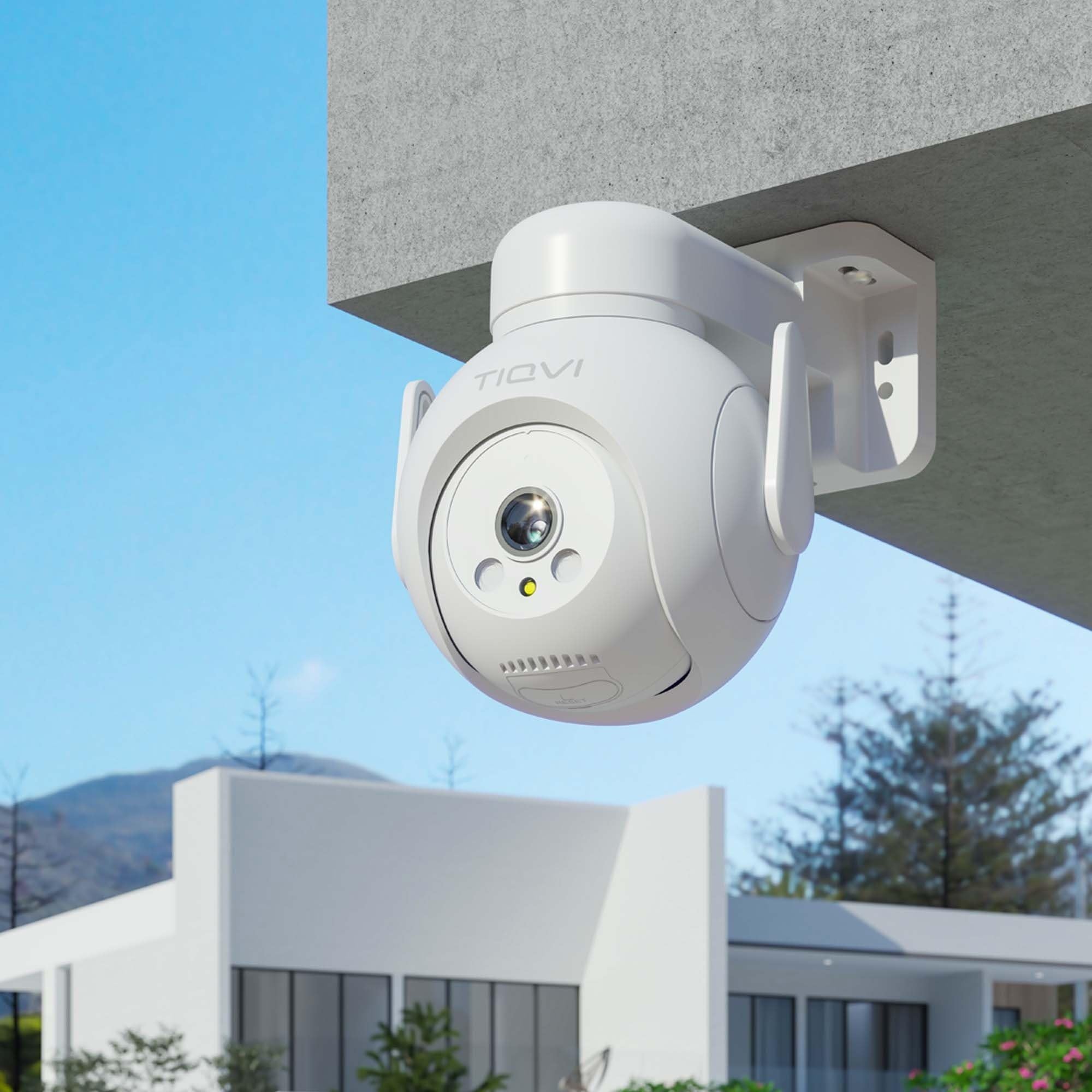 Zewnętrzna kamera WiFi Smart PTZ, 1080P, Dualband (2,4 / 5 GHz), noktowizor na podczerwień, wykrywanie ruchu, dwukierunkowy dźwięk