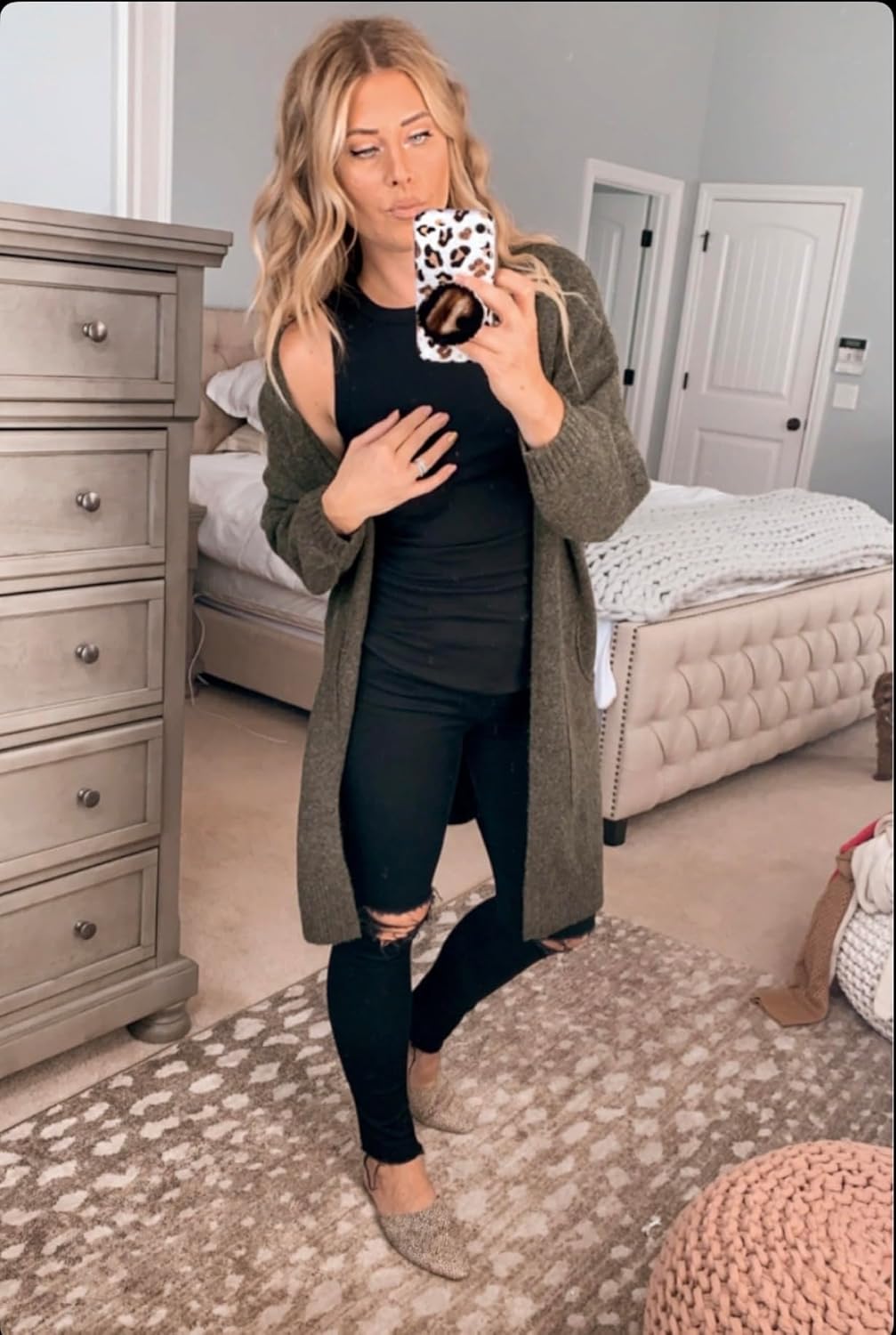 Grips by CRYSTALFY Brown Pattern Agate Round Shape Adhesive Crystal Phone Grip Holder & Expanding Kickstand-Natural Gemstone Swappable Top Accessory for iPhone, iPad, Kindle & Mobile Devices