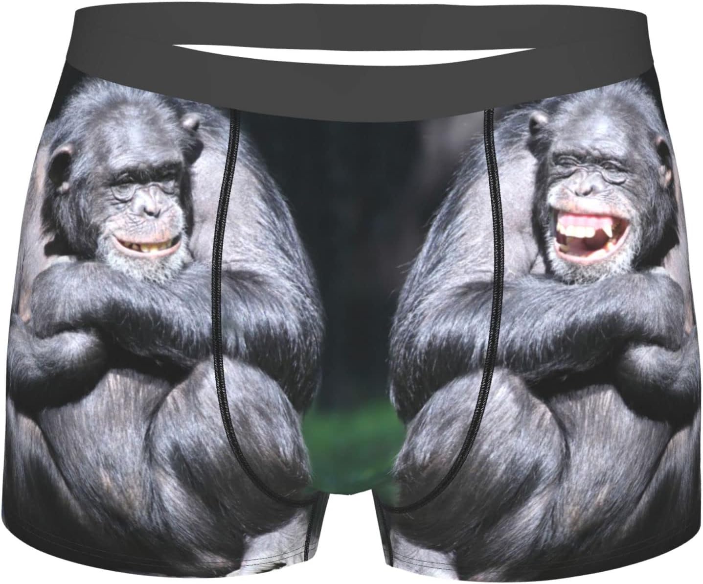 Funny Animal Orangutan Men's Boxer Briefs Breathable Comfortable Soft Stretch Trunks Underwear (28"-42")