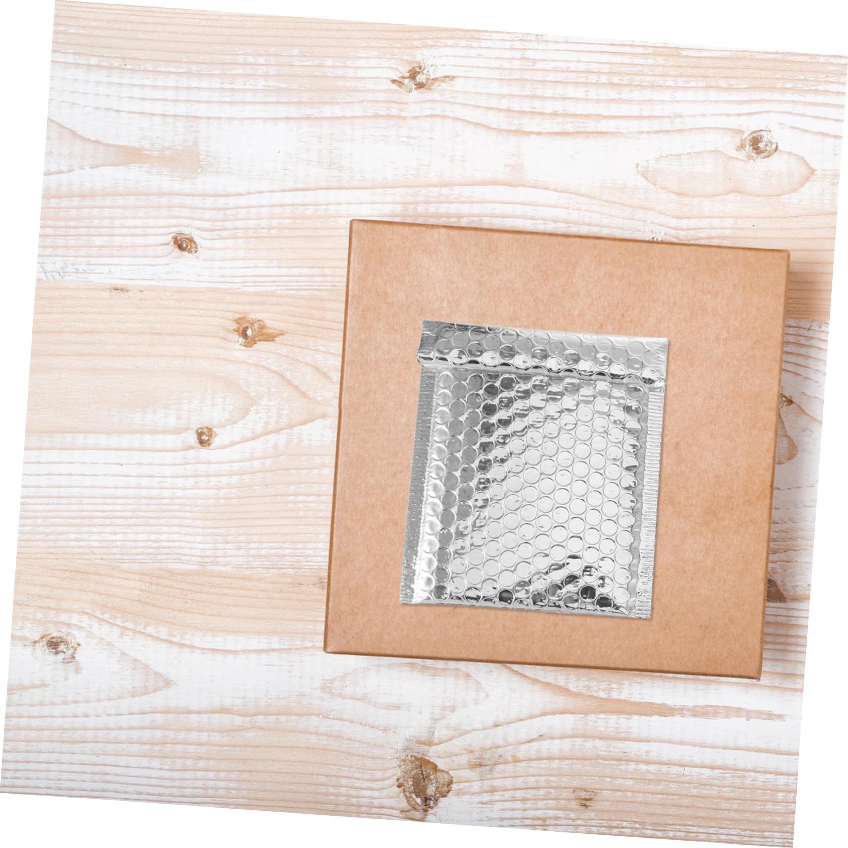 100 Buste Imbottite a Bolle Argento in Materiale Sintetico Auto Sigillatura e Etichettatura, Perfette per Spedizioni di Gioielli e Ciglia a Casa o Negozi