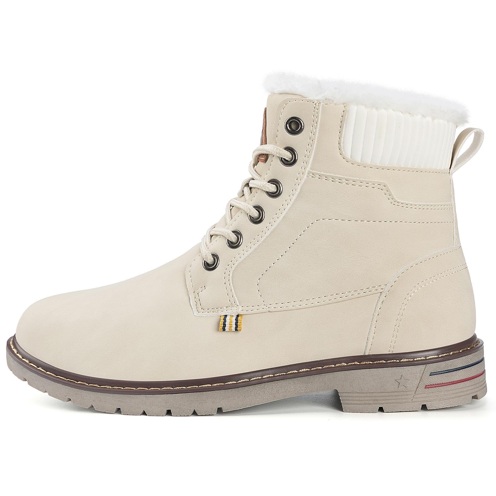 Mishansha Scarpe Uomo Stivaletti da Trekking Eleganti Scarpe da Ginnastica Stivali da Escursionismo Invernali Impermeabile Outdoor