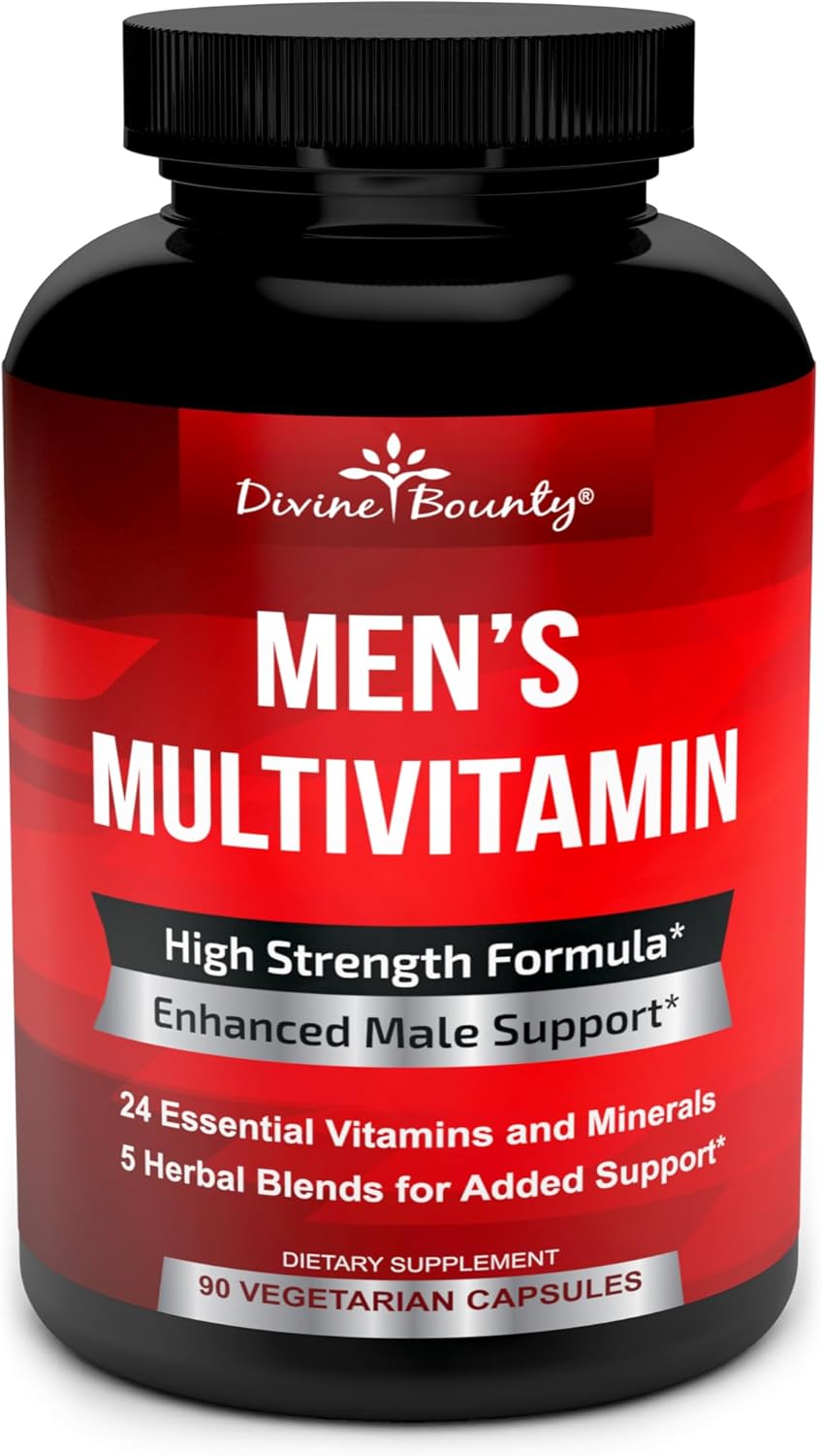 Mens Multivitamin – Daily Multivitamin for Men with Vitamin A C D E K B Complex